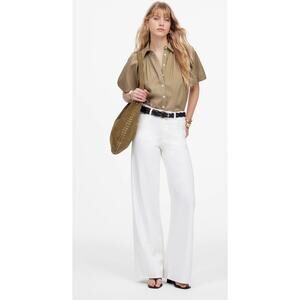 NWT Madewell Tall Superwide-Leg Jeans: Airy Denim Edition Sz 27T White